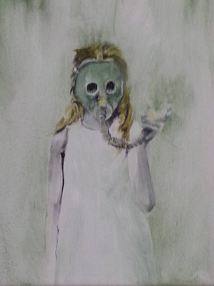"Now What?" Oil on canvas By Cat Jones 