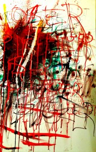 Pig Legged Loser Fucker Oil on Canvas