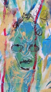 All He Ever Did Was Take (Detail from Slice with the Vein) Oil on Canvas