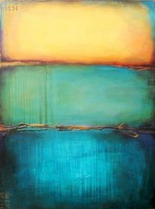 Mike Rothko, a much more talented artist than Kelly if you ask me, also explored color swatches and geometry. But he did it better. 
