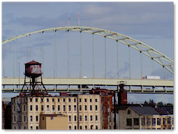 The area where I had my studio, out under the Fremont, in the warehouse district of Portland. 