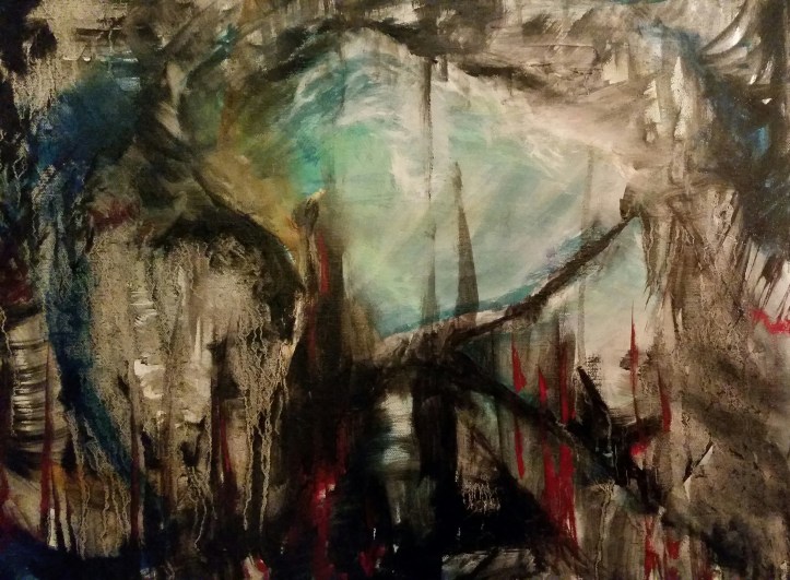 4th Reich Rising.  16 x 20". Oil on canvas.  By Cat Jones 